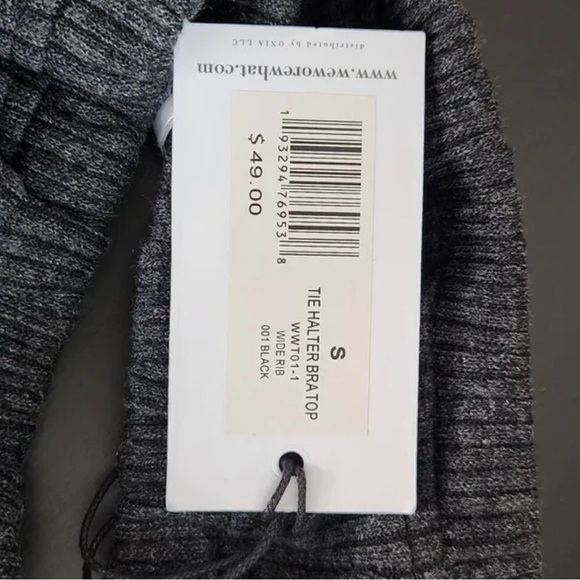 WeWoreWhat Charcoal Knit Top - Picture 8 of 11